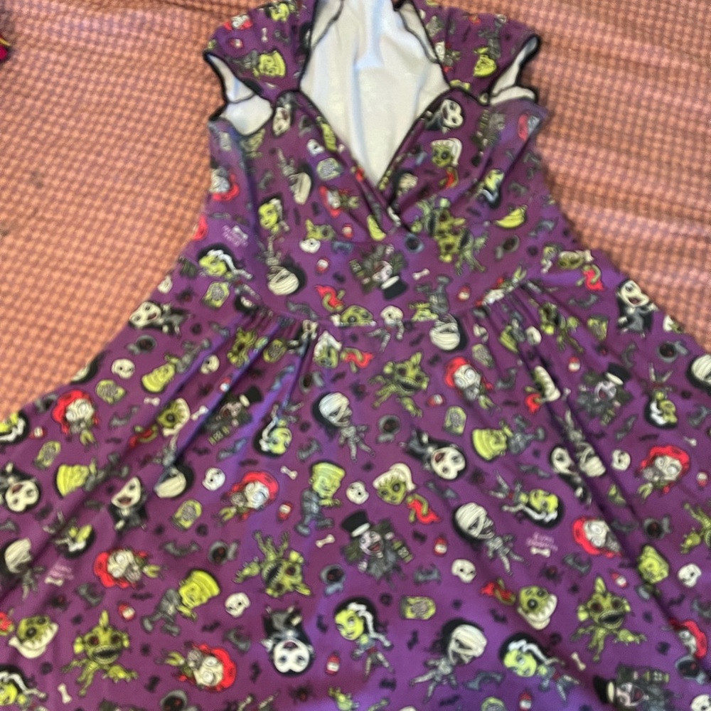 Pinup Girl Clothing - Monster Mayhem Heidi dress